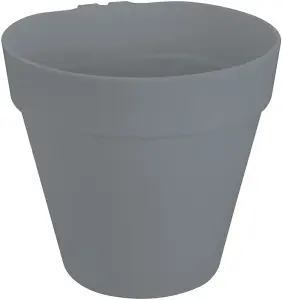 Elho Loft Urban Green Wall Single 15cm Plastic Plant Pot in Anthracite