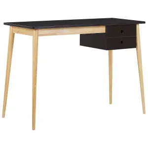 Home Office Desk with Storage Black EBEME