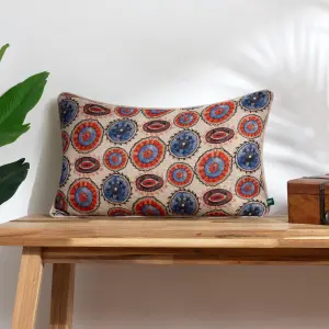 Wylder Akamba Tribal Rectangular Piped Feather Filled Cushion