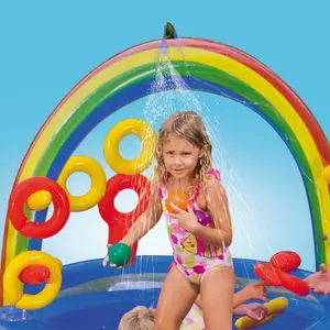 Intex Inflatable Pool Rainbow Ring Play Center 297x193 x135 cm 57453NP