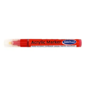 Acrylic Paint Marker Pen Permanent for Stone Leather Fabric Plastic (Red)