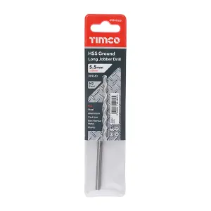 Timco - Ground Long Jobber Drills - HSS M2 (Size 5.5mm - 1 Each)