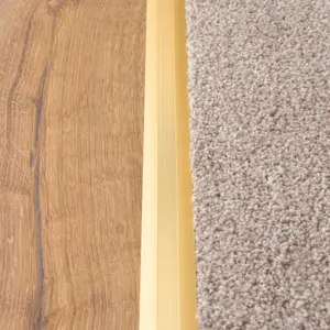 Anodised aluminium z edge carpet profile door floor bar trim 1000mm x 35mm c69 gold