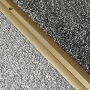 Anodised aluminium carpet profile cover strip door floor bar trim 1000mm x 20mm c68 gold