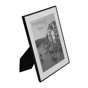 PF&A Black Aluminium Photo Frame - 10x8