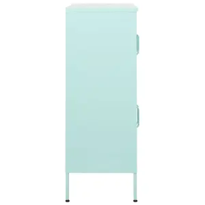 Berkfield Storage Cabinet Mint 80x35x101.5 cm Steel