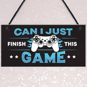 Red Ocean Novelty Gaming Sign For Boys Bedroom Games Room Gamer Gift For Son Brother Novelty Gaming Gift For Christmas Brother