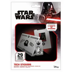 Star Wars Force Stickers (Pack of 29) Black/White (One Size)