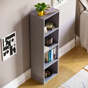 Gerardi Standard Bookcase Grey / 106 cm H x 32 cm W