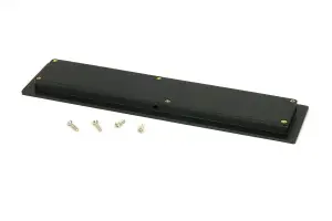 From The Anvil Matt Black 250mm Plain Rectangular Pull