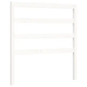 Berkfield Bed Frame with Headboard White 90x190 cm Solid Wood