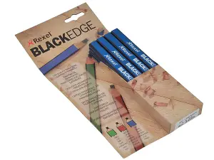 Blackedge Carpenter's Pencils - Blue / Soft (Card 12)