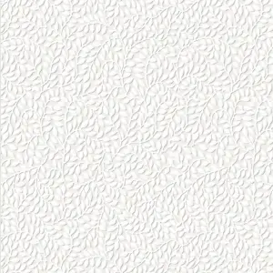 Laura Ashley Little vines White Leaf Smooth Wallpaper Sample