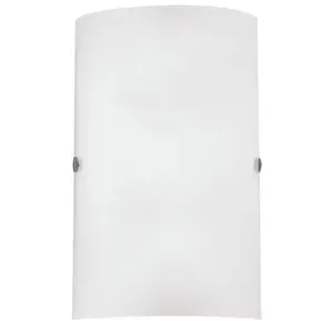 EGLO Troy 3 Satin Glass & Steel Wall Light