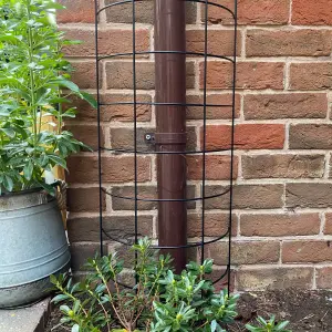 Large Metal Tube Trellis Semi Circular for Drainpipes (Set of 2)