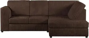 Jumbo Cord (High Back) 4 Seater Corner Sofa