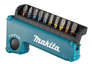 Makita 11 Piece Impact Premier Torsion Screwdriver Bit Set + Magnetic Bit Holder