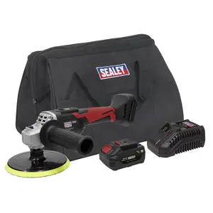 Sealey 20V 4Ah SV20 Series 150mm Cordless Rotary Polisher Kit CP20VRPKIT