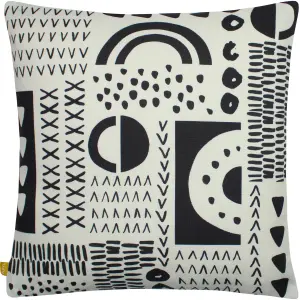 furn. Feature Face Abstract 100% Recycled Feather Filled Cushion