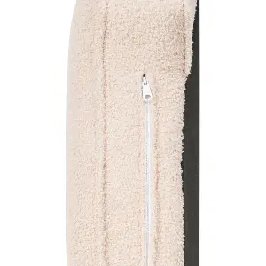 Right Hand Boucle Chaise Lounge Light Beige ALLIER