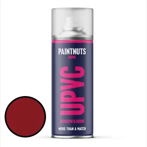 PaintNuts UPVC Door & Window Satin Paint - Ruby Red - 400ml Spray Can (RAL3003)