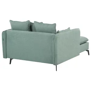 Fabric Chaise Lounge Green CHARMES