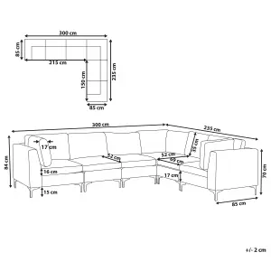 Corner Sofa EVJA Green Velvet Left Hand