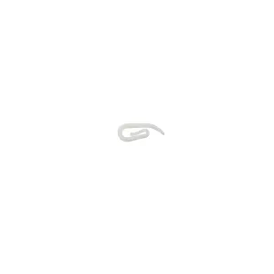 OPP Plastic White Curtain hook, (L)27mm, Pack of 100