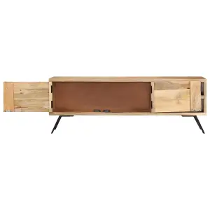 Berkfield TV Cabinet 110x30x40 cm Solid Mango Wood