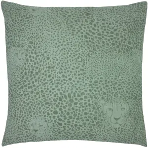 furn. Hidden Cheetah 100% Cotton Feather Filled Cushion