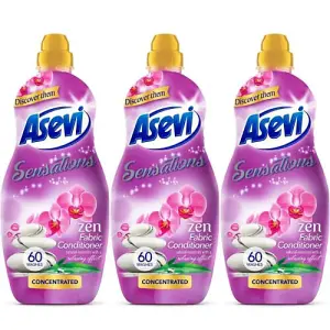 Asevi Fabric Conditioner Laundry Softener Sensations Zen 60W 1320ML x 3