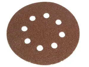 Faithfull Hook & Loop Sanding Disc DID3 Holed 125mm Very Fine Pack 5