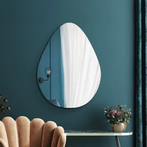 MirrorOutlet The Lapillus Frameless Pebble Wall Mirror 30" X 20" (76CM X 50CM)