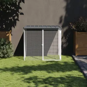 Chicken Cage with Roof Anthracite 103x98x90 cm Galvanised Steel