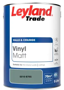 Leyland Trade Vinyl Matt Walls & Ceilings Emulsion Paint (5010-B70G) 5L