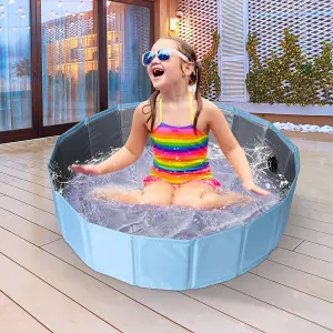 Pet Bath Tub - Swimming Bathing Tub Kiddie Pool For Dogs Cats And Kids - Suitable For Small Or Medium Sized Dogs