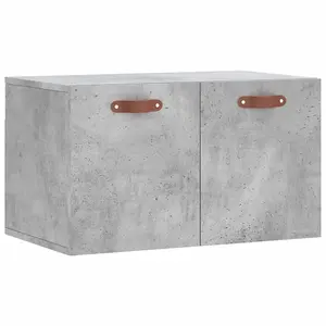 Berkfield Wall Cabinet Concrete Grey 60x36.5x35 cm Engineered Wood