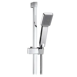 ENKI Chrome Square Stainless Steel Shower Riser Rail Kit ES016