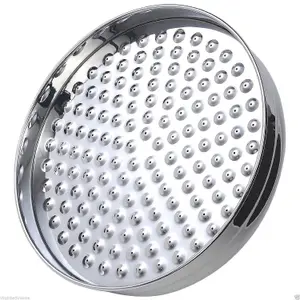 Traditional 8" 200mm Fixed Round Drench Apron Shower Head Rainshower - Chrome