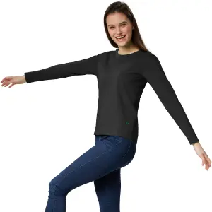 Women's Long-Sleeved Top - black XXL