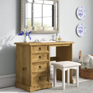 Corona Dressing Table Desk Mexican Solid Pine Computer