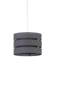 Trio Dark grey Pendant Light shade (D)35cm