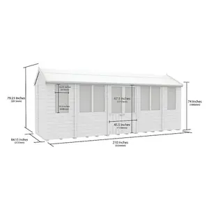 DIY Sheds 7x18 Apex Summer Shed