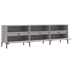 Berkfield TV Cabinet Grey Sonoma 150x30x44.5 cm Engineered Wood