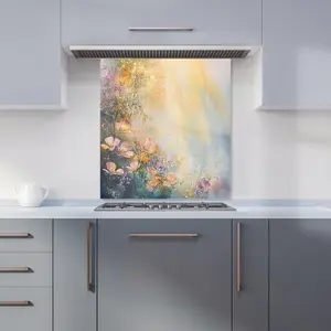 Ava Sterling: 00007 Premium Glass Kitchen Splashback W700mm x H750mm