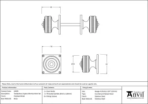 From The Anvil Polished Nickel Tewkesbury Square Mortice Knob Set