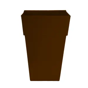 simpa 2PC Moda Milano 28L Chocolate Plastic Planters.