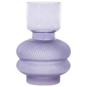 Flower Vase RODIA Glass Violet