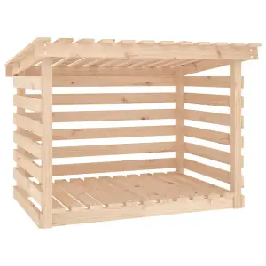 Berkfield Firewood Rack 108x73x79 cm Solid Wood Pine