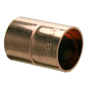 Plumbsure Straight Coupler (Dia)15mm, Pack of 20